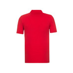 EA7 Rubberized Patch Polo // Red (S)