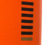 Metallic EA7 Bar Print Polo // Orange (M)
