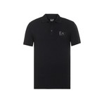 EA7 Chest Logo Print Polo // Black (L)