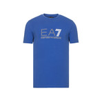 EA7 Linear Logo Graphic Tee // Blue (XL)