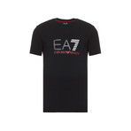EA7 Color Logo Graphic Tee // Black (XL)