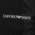 Emporio Armani Eagle Logo Shadow Graphic Tee // Black (M)