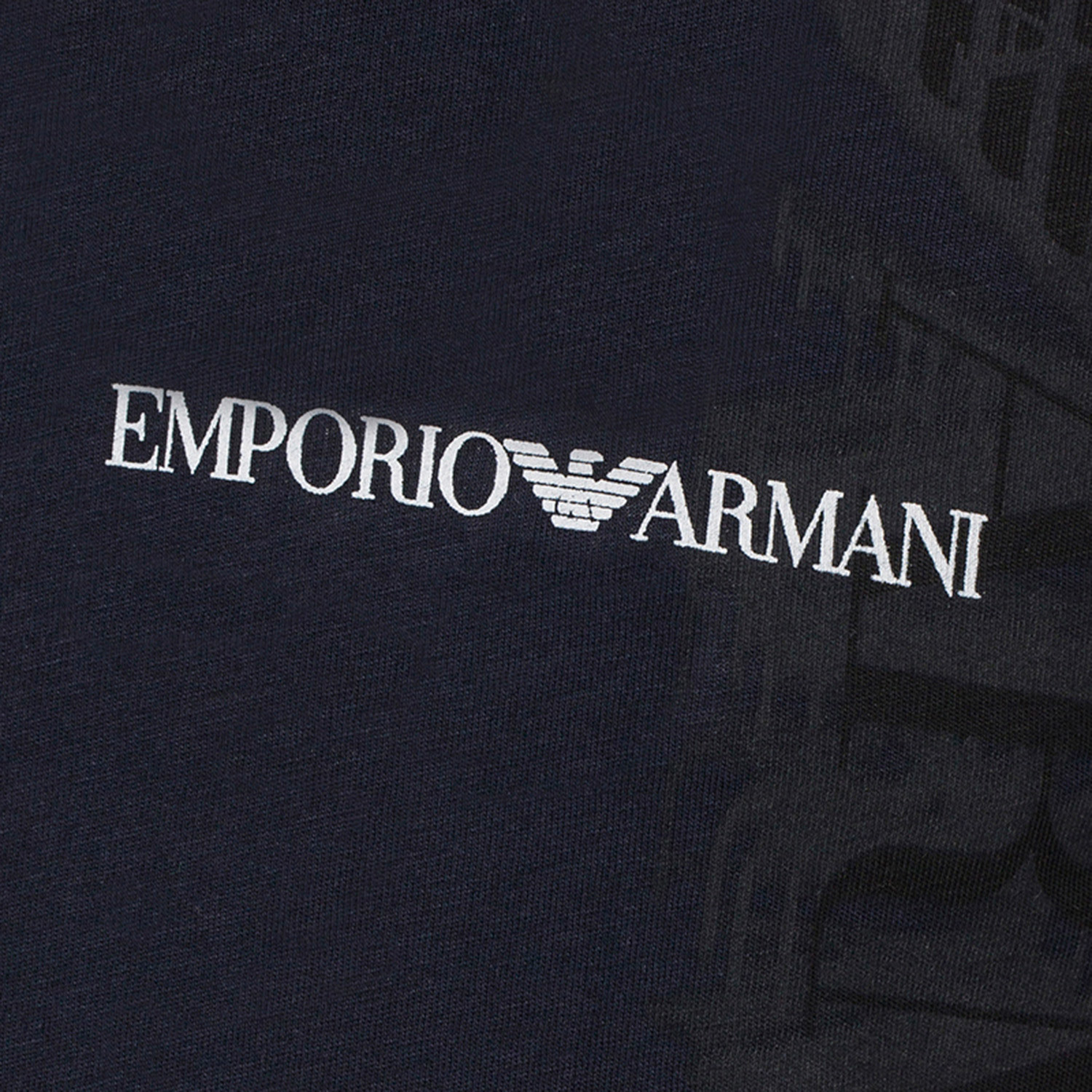 Emporio Armani Eagle Logo Shadow Graphic Tee // Navy (XS) - Emporio ...