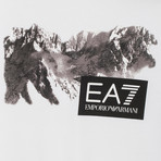 EA7 Mountain Graphic Tee // White (M)
