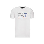 EA7 Color Logo Graphic Tee // White (S)