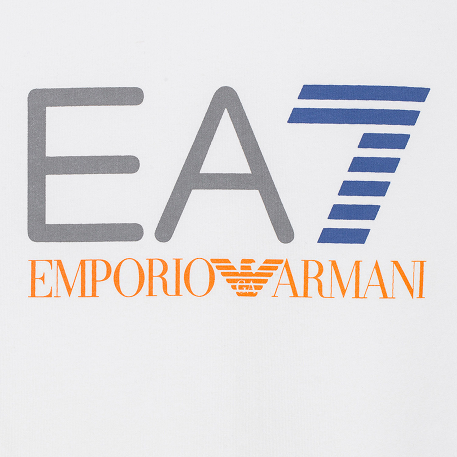 EA7 Color Logo Graphic Tee // White (XS) - Emporio Armani - Touch of Modern