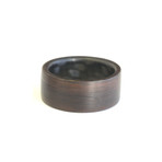 Ebony Twill Carbon Fiber Ring (Size 5)