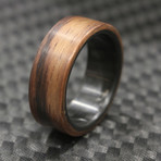 Koa Twill Carbon Fiber Ring (Size 5)