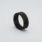 Chain Mail Ring // Black (Size 7)