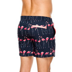 Flamingo Swim Trunk // Navy (L)