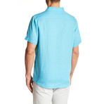 Short-Sleeve Modern Fit Shirt // Aqua (M)