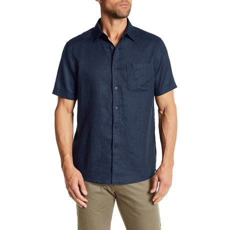 Short-Sleeve Modern Fit Shirt // Navy (S)