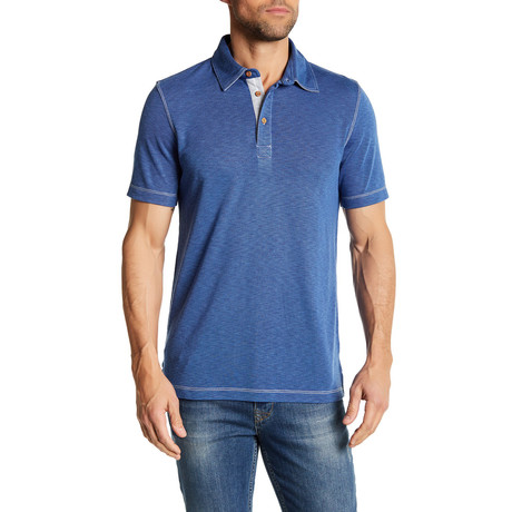 Short-Sleeve Polo // Blue (M)