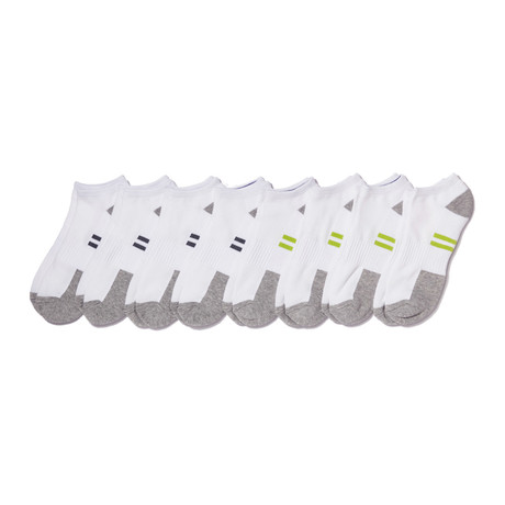 Low Cut Performance Sock // White // Pack of 8