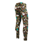 Wilderness Camo Premium Sleepwear // Green Multi + White + Grey (M)