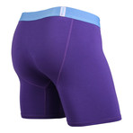 Weekday Boxer Brief // Plum + Turquoise (M)