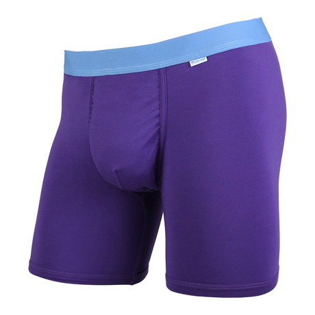 Weekday Boxer Brief // Plum + Turquoise (2XS)