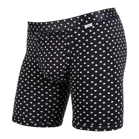 Weekday Polka Dot Boxer Brief // Black + White (2XS)