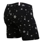 Weekday Snow Print Boxer Brief // Black + White (L)