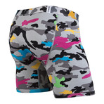 Weekday Snow Camo Boxer Brief // Grey + Black + Multi (L)