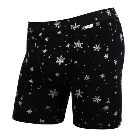 Weekday Snow Print Boxer Brief // Black + White (2XS)