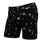 Weekday Snow Print Boxer Brief // Black + White (2XL)