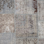 Vintage Patchwork Collection // Lamb Wool Area Rug // 49684