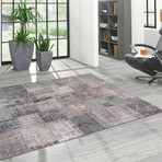 Vintage Patchwork Collection // Lamb Wool Area Rug // 49684