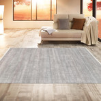 Transitiona Collection // Silk + Wool Area Rug // 100JMB (11'6"L x 8'11"W)