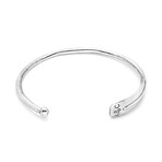 Silver Paddle Bangle