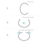 Silver Paddle Bangle