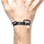 Admiral Silver + Leather (Coal Black)