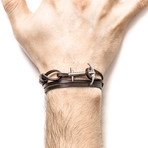 Admiral Silver + Leather (Coal Black)