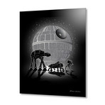 Death Star // Aluminum Print (16"W x 20"H x 0.2"D)