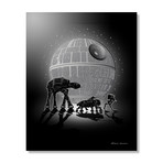 Death Star // Aluminum Print (16"W x 20"H x 0.2"D)