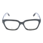 Irregular Surface Angled Rectangle Thick Rim // Black