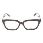 Irregular Surface Angled Rectangle Thick Rim // Brown