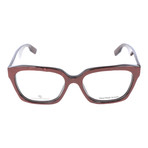 Irregular Surface Angled Rectangle Thick Rim // Chocolate