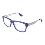 Thick Rim Rectangle Metal Sided // Blue