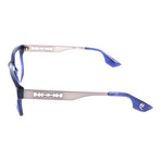 Thick Rim Rectangle Metal Sided // Blue