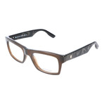 Heavy Rim Rectangular // Brown + Black