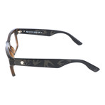 Heavy Rim Rectangular // Brown + Black