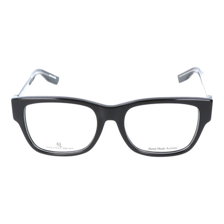 Rectangular Thick Rim Thick Sided // Black + Clear
