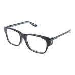 Rectangular Thick Rim Thick Sided // Black + Clear