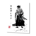 Immortal Samurai Sumi-e // Aluminum Print (16"W x 20"H x 0.2"D)