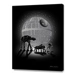 Death Star // Canvas Print (16"W x 20"H x 1.5"D)