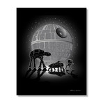 Death Star // Canvas Print (16"W x 20"H x 1.5"D)