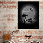 Death Star // Canvas Print (16"W x 20"H x 1.5"D)