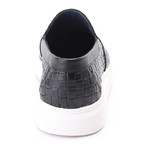 Woven Texture Tassel Loafer Sneaker // Black (Euro: 42)