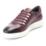 Concealed Lace Sneaker // Bordeaux (Euro: 40)